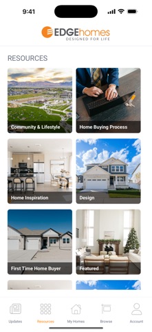My EDGEhomes app screenshot