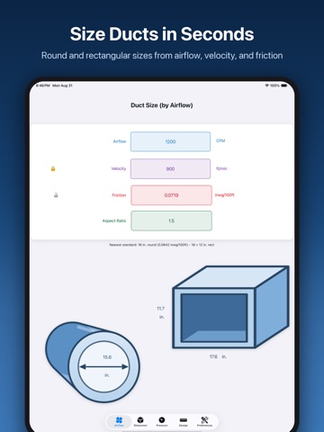 Duct Calculator Elite
