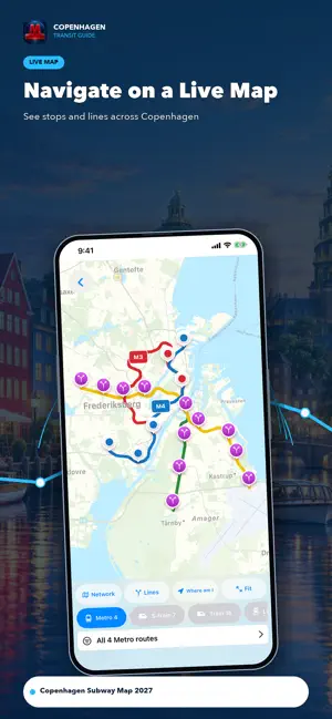 Copenhagen Subway Map screenshot 2