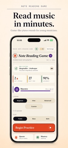 Music Note Reading Game Screenshot 1 of 7