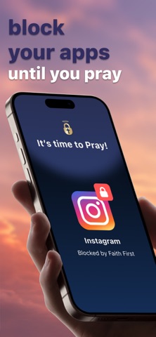 faith first: prayer lock iPhone screenshot