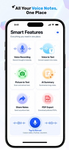 Voice AI Notes & Meetings Screenshot 1 of 8
