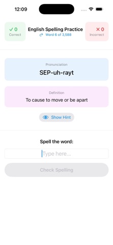 English Spelling Practice Screenshot 3 of 10