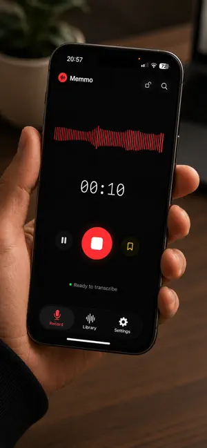 Memmo: AI Voice Recorder screenshot 1