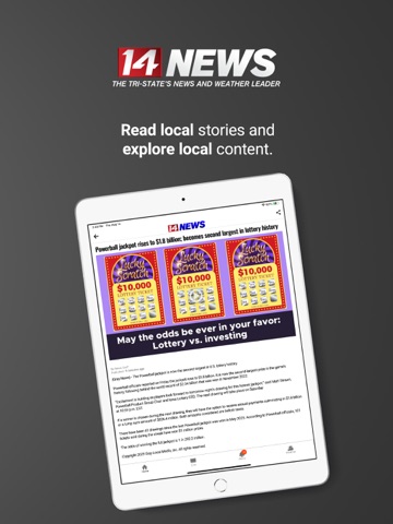 14 NEWS WFIE iPad screenshot