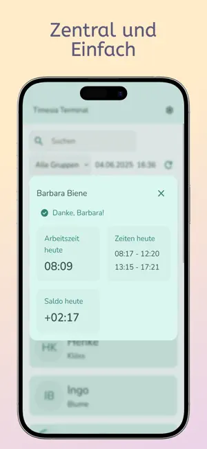 Timesia Terminal screenshot 2