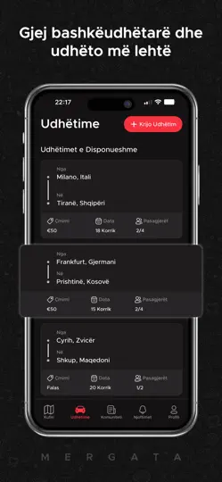 Screenshot von Mergata auf dem iPhone 2