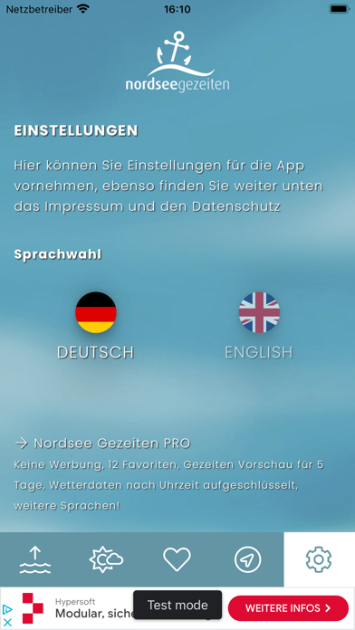 Nordsee Gezeiten & Wetter Screenshot