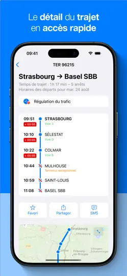 Capture d'écran de BH — Horaires Des Trains sur iPhone 4