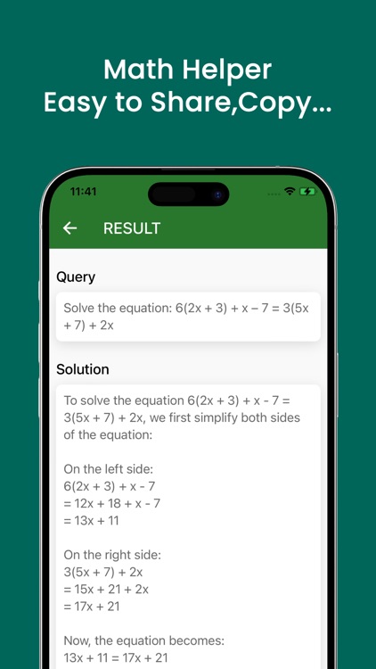 Math helper - Solve equation
