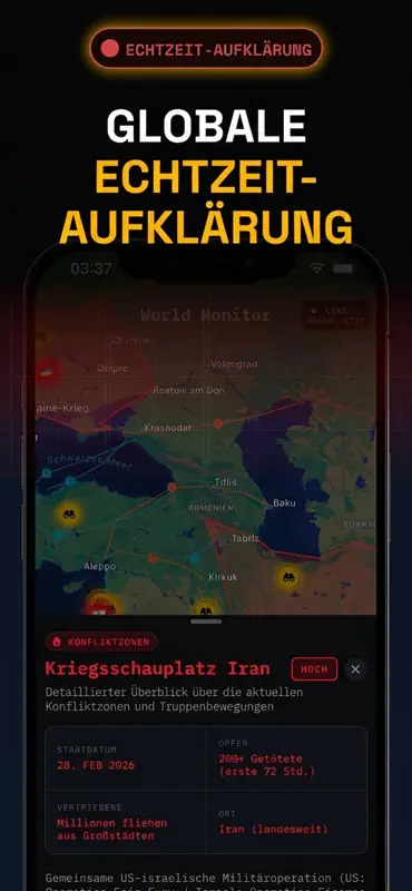 World Monitor - Echtzeit-News screenshot 3 of 6