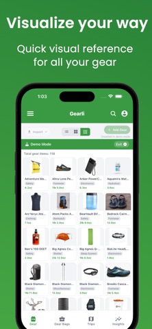 Gearli.io screenshot