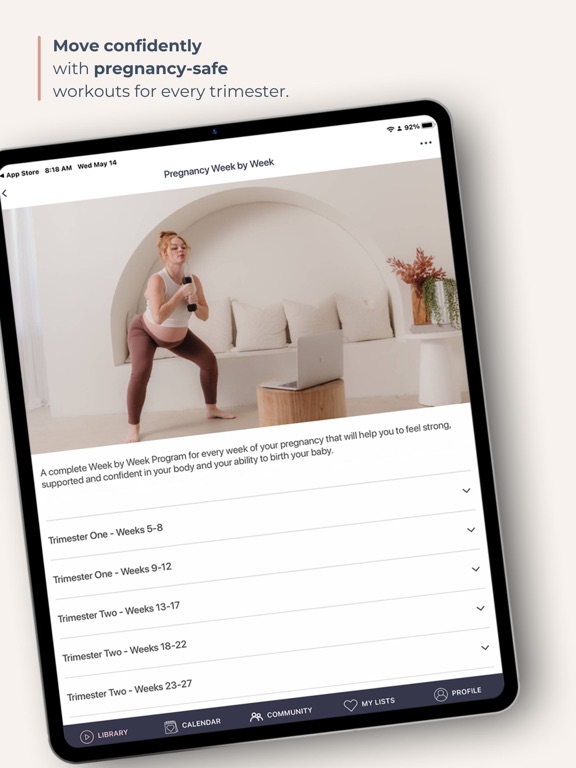 Empowered Motherhood Program iPad screenshot 4 - Health & Fitness app