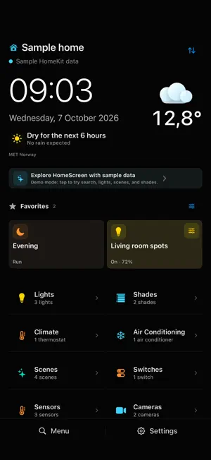 HomeScreen for HomeKit screenshot 1