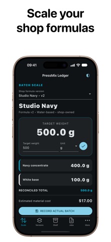 PressMix Ledger screenshot 1
