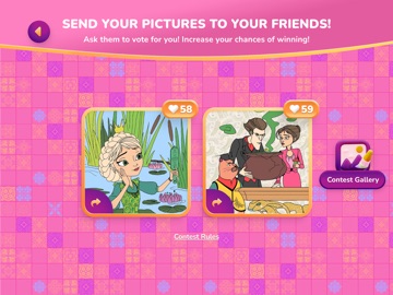 Princess Colouring Girls Games iPad screenshot