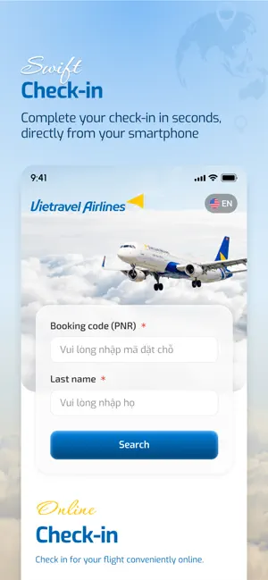 Vietravel Airlines iPhone screenshot 2