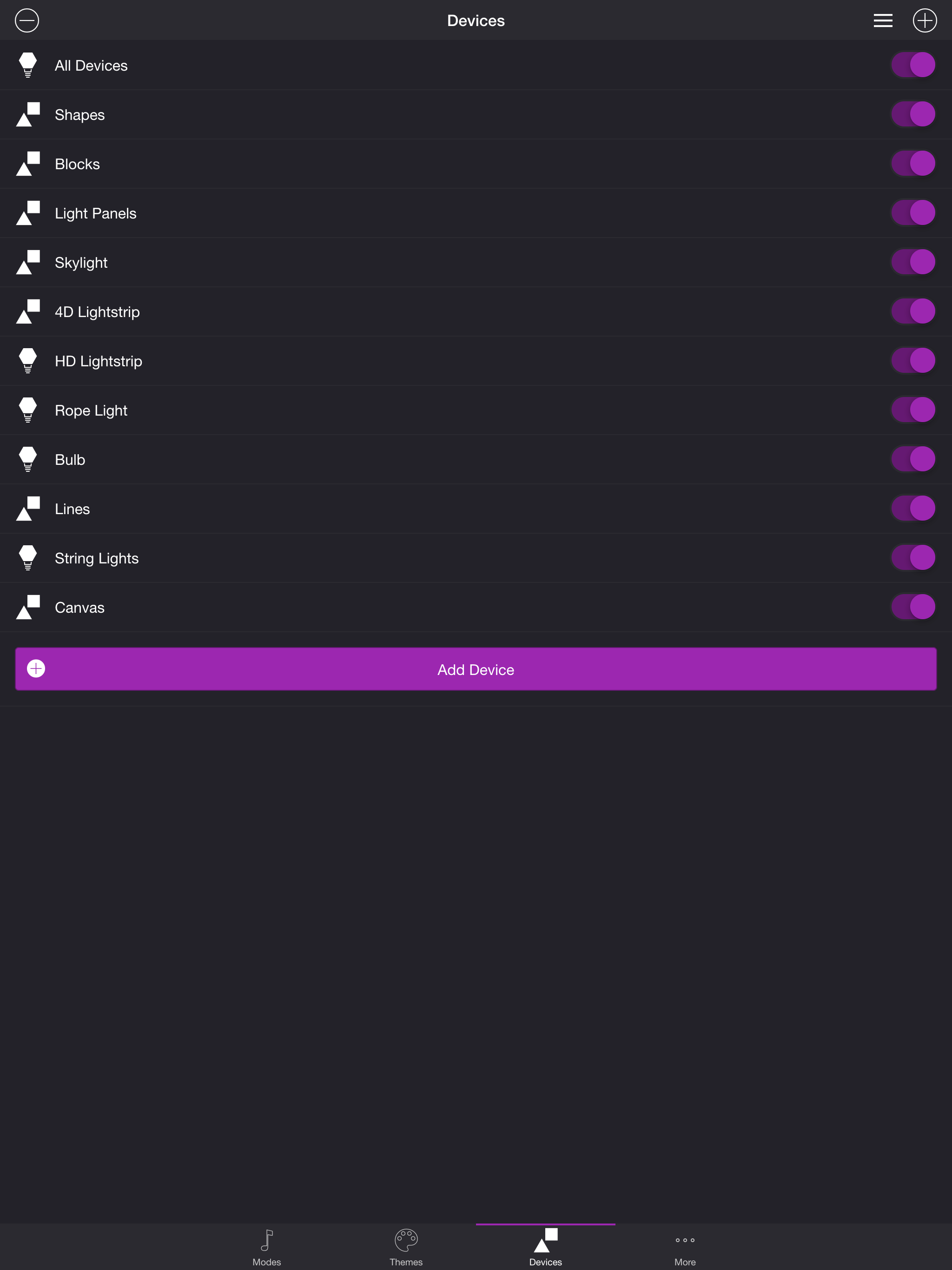 Soundstorm for Nanoleaf