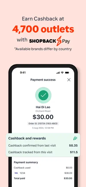 ShopBack: Cashback & Rewards iPhone screenshot 4