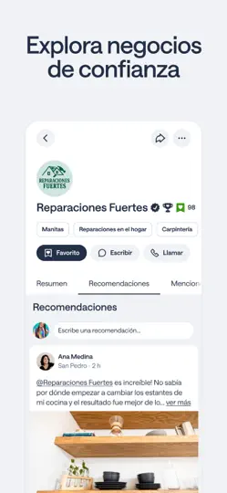 Captura de pantalla de Nextdoor: Red Del Barrio en iPhone 6