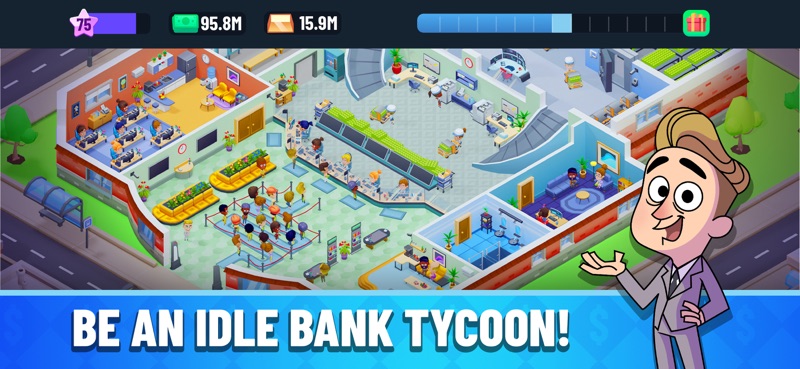 Idle Bank Tycoon: Money Game screenshot 2