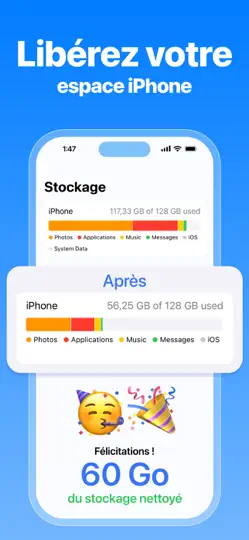 Capture d'écran de CleanX : Nettoyeur De Photos sur iPhone 2