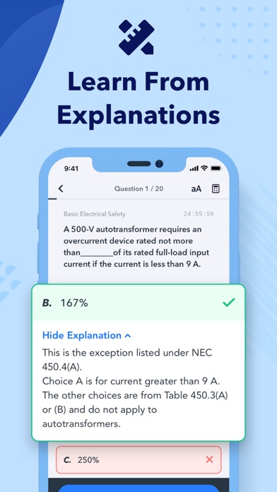 NEC Electrician Exam Prep 2024 Screenshot