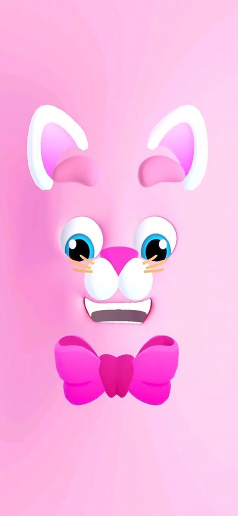 My Talking Slimy: Slime Cat 3D - Discover the charming personality of the main character, showcasing its big blue eyes and signature pink bow tie.