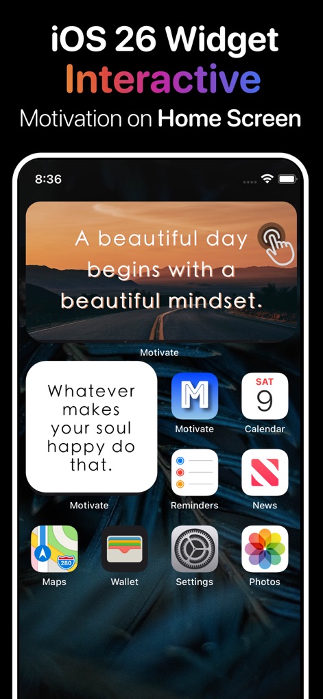 Motivation Daily Quote Widget - motivation-daily-quote-interactive-widget