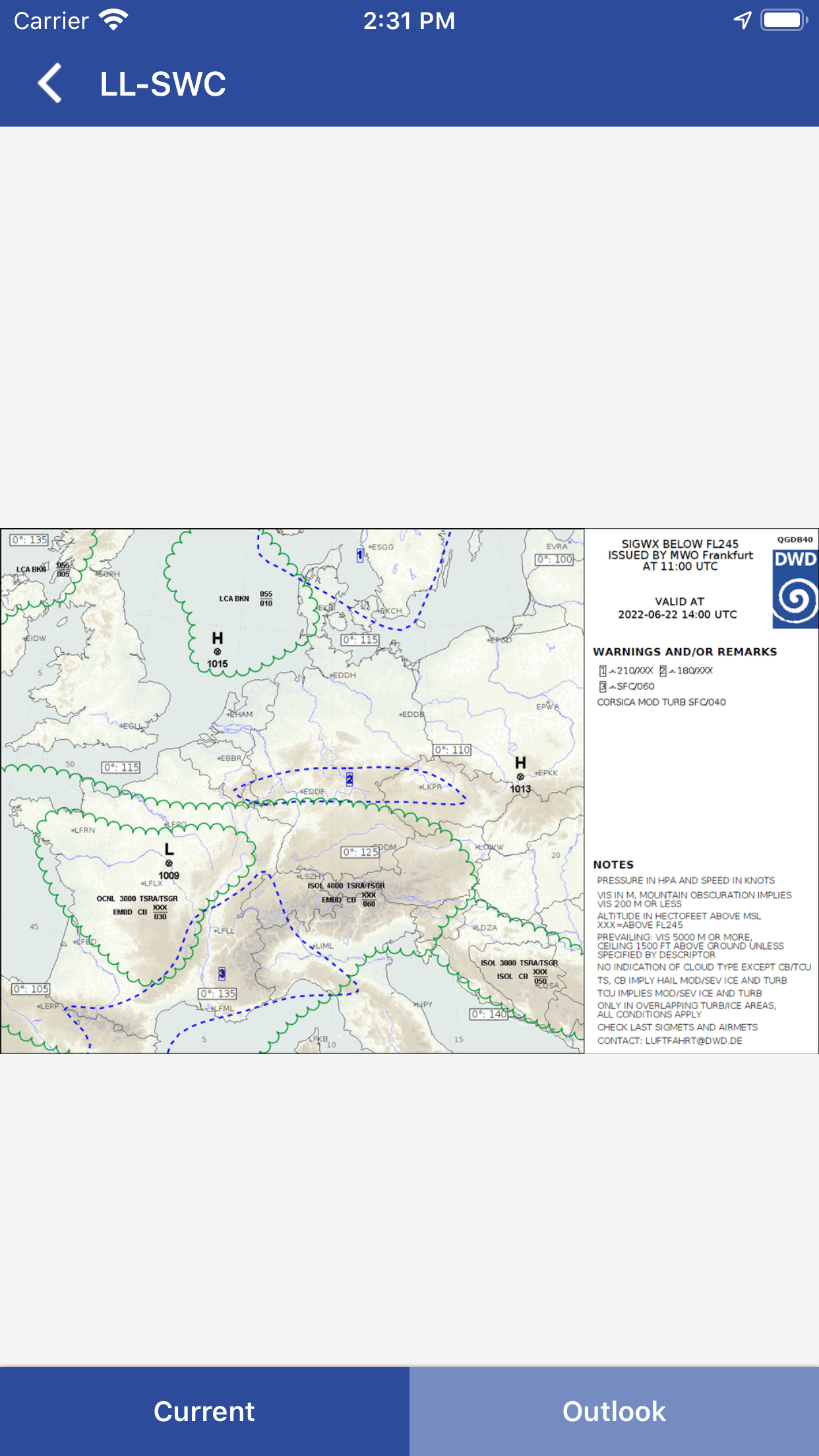 DWD FlugWetter
