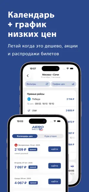 Аэросейл — Авиабилеты Дешево iPhone screenshot 2