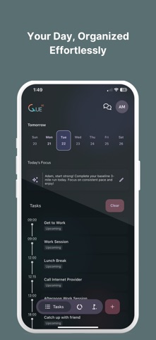 Cue: Personal AI Assistant iPhone screenshot