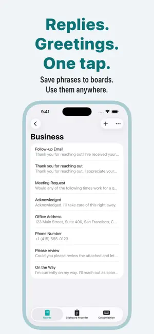 CannedText Clipboard Keyboard screenshot 2