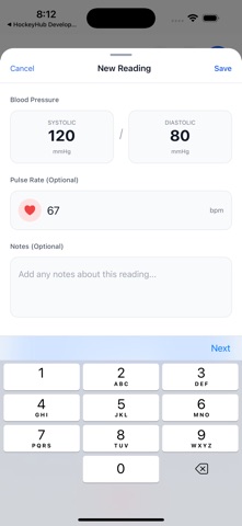 BlipBlip Blood Pressure screenshot