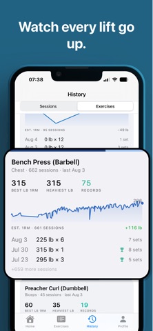 Beast: Workout Tracker Gym Log iPhone screenshot