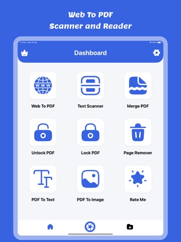 Web To PDF : Scanner & Reader iPad screenshot