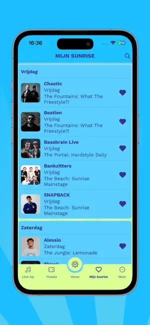 Sunrise Festival BE iPhone screenshot 5