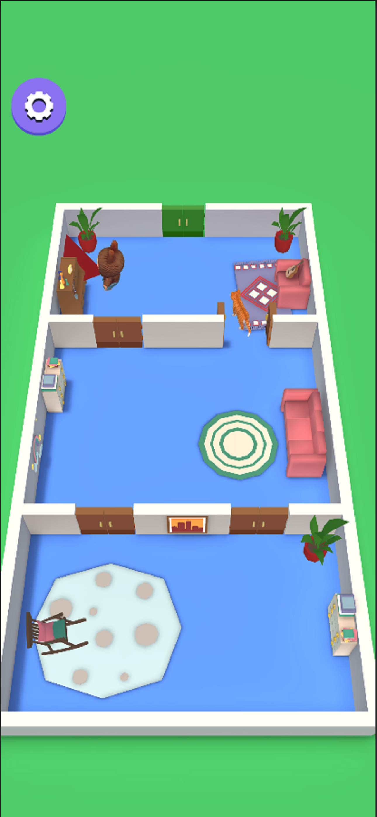 Cute Cat Sneak & Run Game 3D screenshot 3