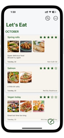 Food Lover Diary screenshot