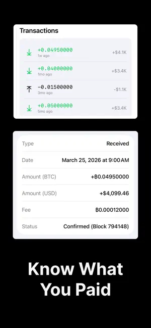 Spectator: Bitcoin Tracker screenshot 4