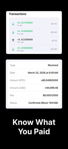 Spectator: Bitcoin Tracker Screenshot 4 of 5