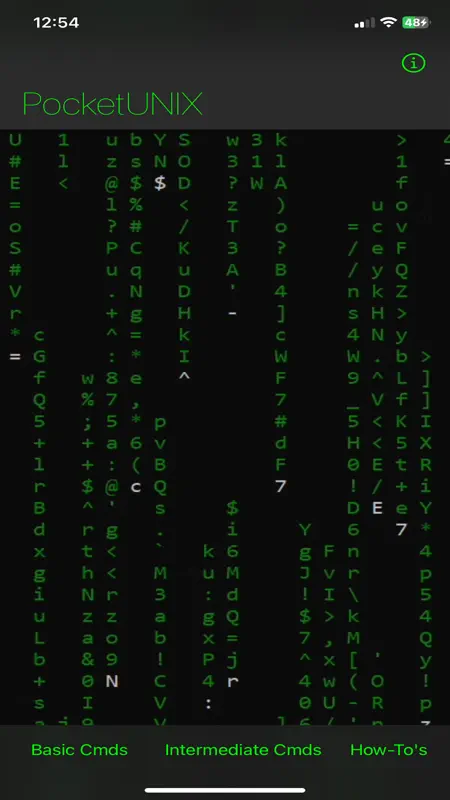 PocketUNIX screenshot 1 of 5