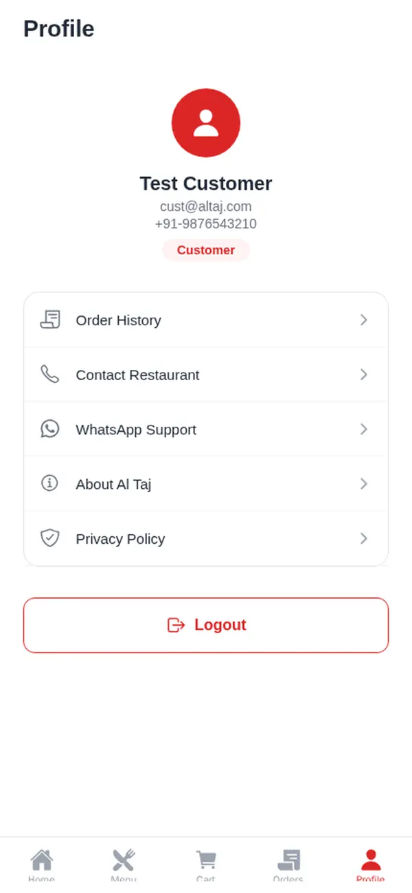 Screenshot #1 pour Al Taj Foodz