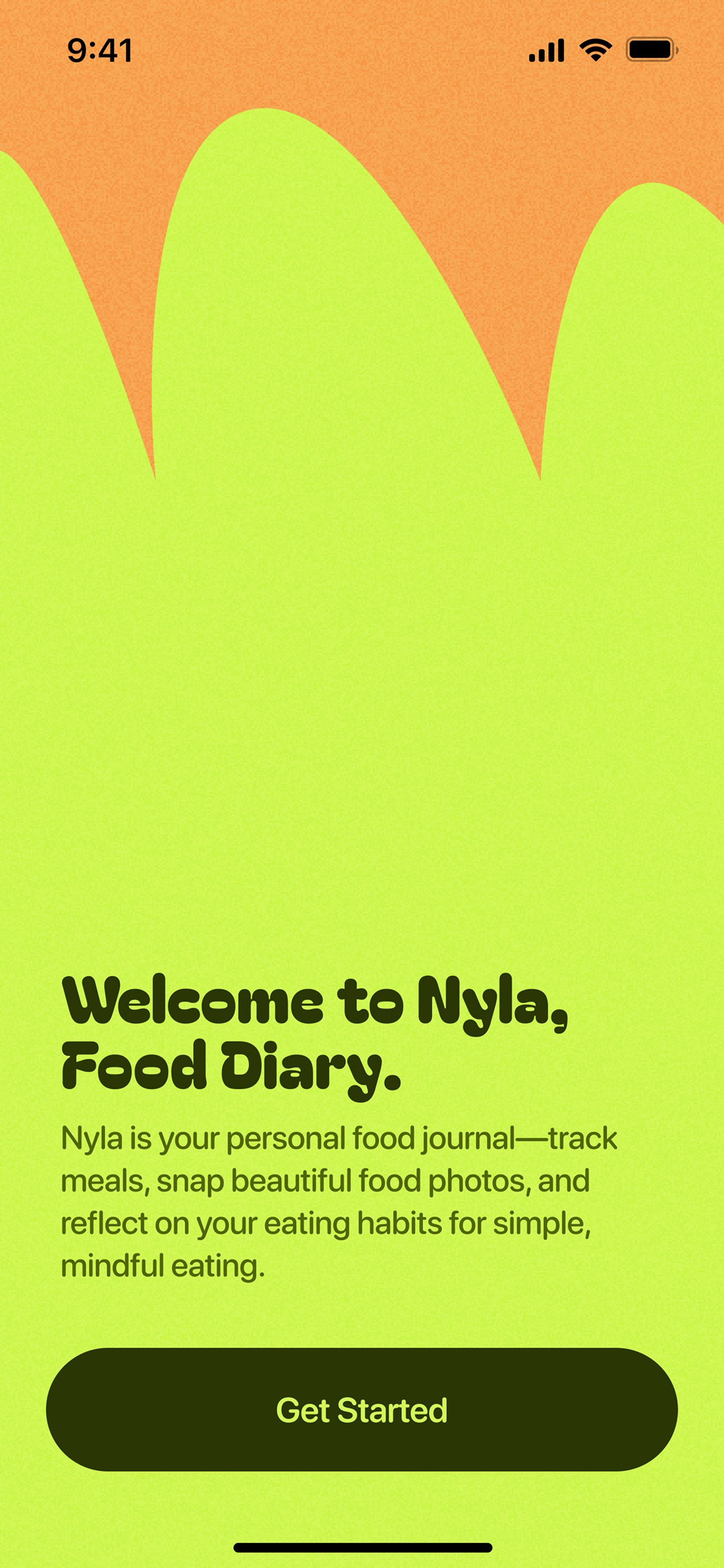 Screenshot 1 of Nyla Personal Food Diary