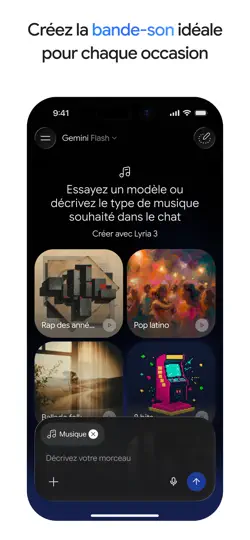 Capture d'écran de Google Gemini sur iPhone 7