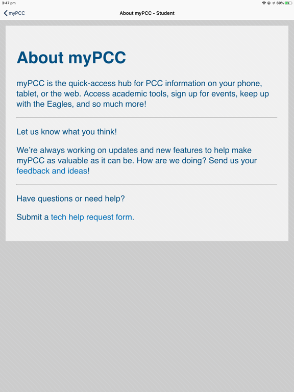 Pensacola Christian College iPad screenshot 4 - Education app