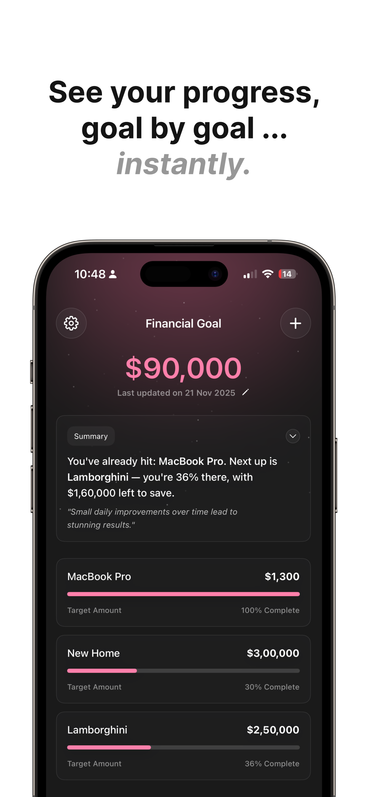 Kif - Finance Goal Tracker screenshot 3
