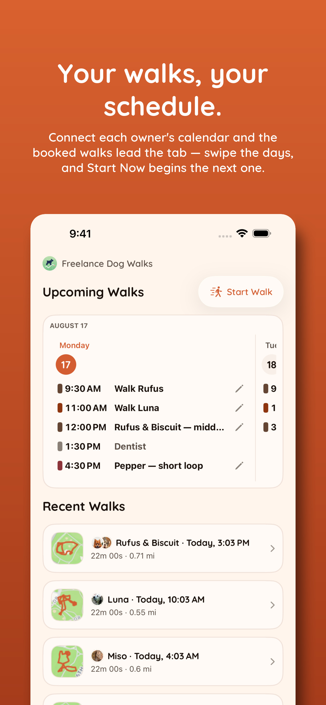 Freelance Dog Walks screenshot 6