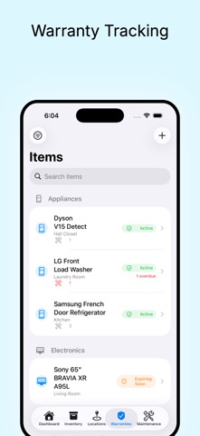Havault - Home Inventory iPhone screenshot