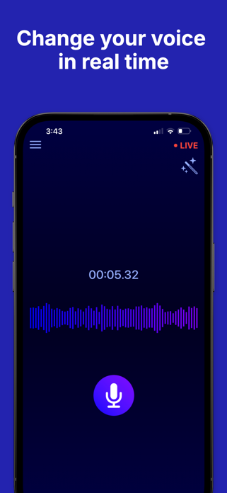 Voice Changer Live Screenshot 1 of 3